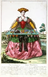 A Shoemaker, c.1735 (gravação a cores)