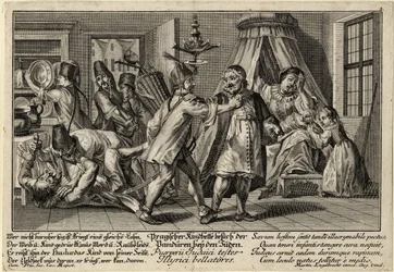 Os Pandurs que visitam os judeus, ca 1756