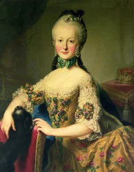 Arquiduquesa Maria Isabel de Habsburgo-Lorena (1743-1808), sexta filha da imperatriz Maria Teresa da Áustria (1717-80) e do imperador Francisco I (1708-65)