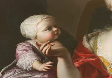 Retrato da princesa Eleonora de Sabóia (1728-1781), detalhe do Retrato de Polixena