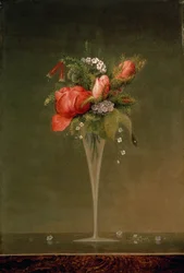 Ainda vida com copo de vinho, 1860