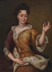 Retrato de Theresa Kunegunda Sobieska 1676-1730, Eleitora da Baviera, final do séc.
