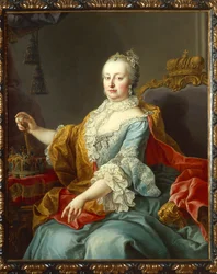 Retrato de Maria Theresa Hapsburg, arquiduquesa da Áustria