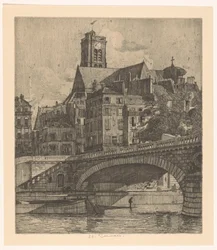 Vista do Saint-Gervais em Paris