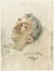 Willem Witsen em seu leito de morte Willem Witsen sur son lit de mort (título no objeto)