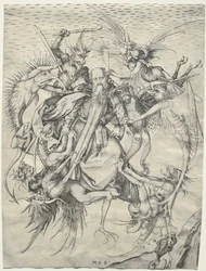 Santo Antônio atormentado pelos demônios, 1400.