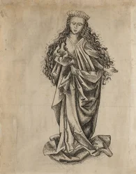 Santo de pé feminino