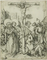 A Crucificação com as Santas Mulheres, São João e os Soldados Romanos
