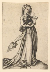 The Fourth Wise Virgin, da série The Wise and Foolish Virgins, ca. 1435-1491.