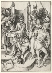 A paixão: Cristo antes de Pilatos.