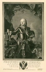 Franz I Stephan, Imperador do Sacro Império Romano-Germânico (gravura)