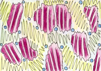 Composição O mini vestido listrado abstrato