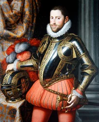 Retrato do Arquiduque Ernst da Áustria em Armour (óleo sobre tela)