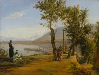 Figures at a Shrine, A Port Beyond (óleo sobre tela)