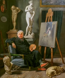 O pintor Christian August Lorentzen