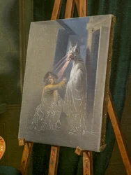 O Pintor Christian August Lorentzen, pormenor