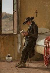 Leitura de um jovem clérigo, 1836.