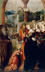 O Corpo de São Tiago Trazido à Rainha Lupa de Espanha, painel do Altar de São Tiago e São Estêvão