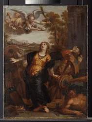 Santa Catarina de Alexandria, c.1650-99 (óleo sobre tela)