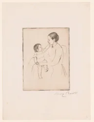 O amor As carícias Mãe e filho