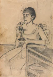 Café após o jantar reto, Café após o jantar verso, c. 1889