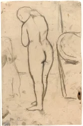 Desenho para nu em pé, c.1879