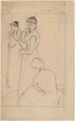 The Fitting [recto], 1890-1891.
