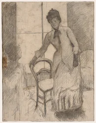 O Visitante reto, O Visitante verso, c. 1881