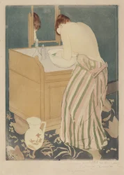 Woman Bathing, 1890-1891.