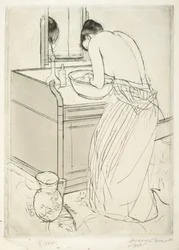 Mulher tomando banho, 1890-1891.