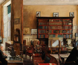 Estudo de interior, c.1937 (óleo sobre tela)