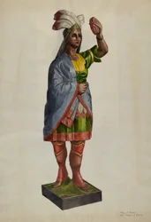 Cigararia Pocahontas, c. 1939.