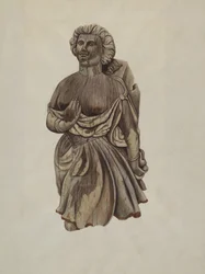 Cabeça de figura Martha, c. 1938.