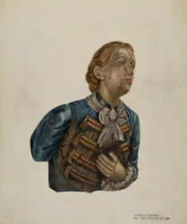 Figurehead de Bark George, c. 1939.