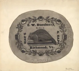 Hat Box - Top, c. 1939.