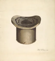 Caixa de chapéus, c. 1939.