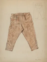 Calças de caça, c. 1936.