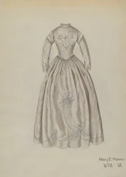 Vestido de noiva, c. 1939.
