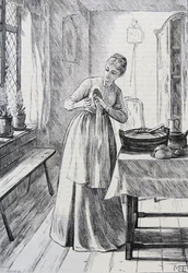 Ilustração da Dona de Casa