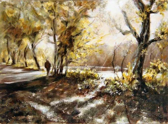 Andando ao lado do lago Rudyard