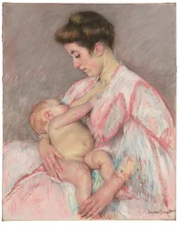 Baby John Nursing, c.1908 (óleo sobre tela)