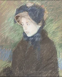Retrato de uma Jovem, c.1880 (pastel sobre papel)
