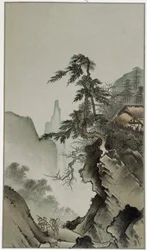 Campanha japonesa. Pintura atribuída a Kano Masanobu