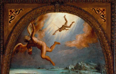 A Queda de Ícaro, detalhe (Pintura