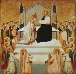 A coroação da Virgem Maria. 1335-40