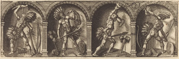 Os vários retratos e figuras IX