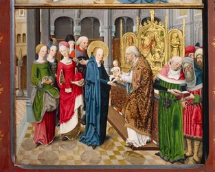 Apresentação no Templo, a partir das Histórias da Vida de Maria (óleo sobre painel)