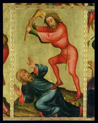 A morte de Abel, pormenor do Retábulo de Grabower