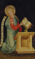 Virgem da Anunciação, de The Harvester Altar, c.1410 (têmpera sobre carvalho) (ver também 145253 e 145254)