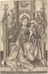 Madonna e criança entronizados
